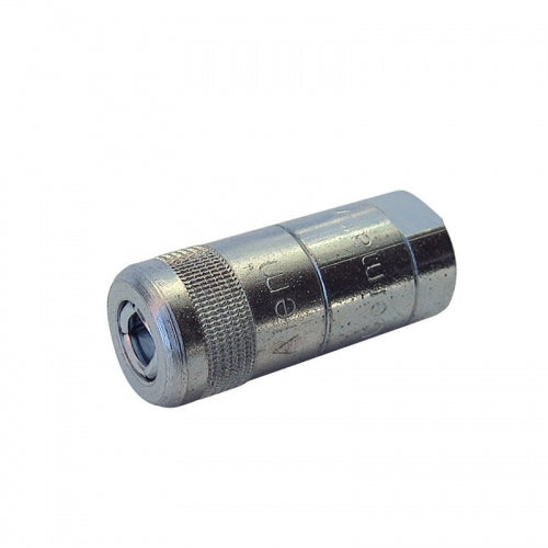 Alemlube 14513 Push on Button Head Coupler with Built in Swivel [but a 4 jaw hydraulic grease nipple coupler]