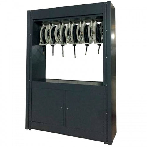 Alemlube 29306-504C 4 Hose Reel Gantry [but with 6 hose reels]
