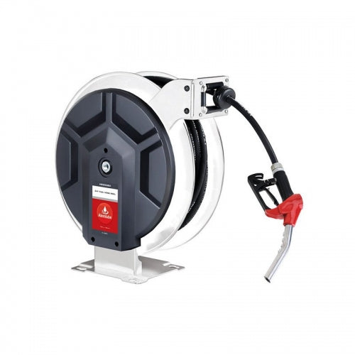 Alemlube HR90080C 3/4" Diesel Fuel Hose Reel with Auto Shut Off Nozzle