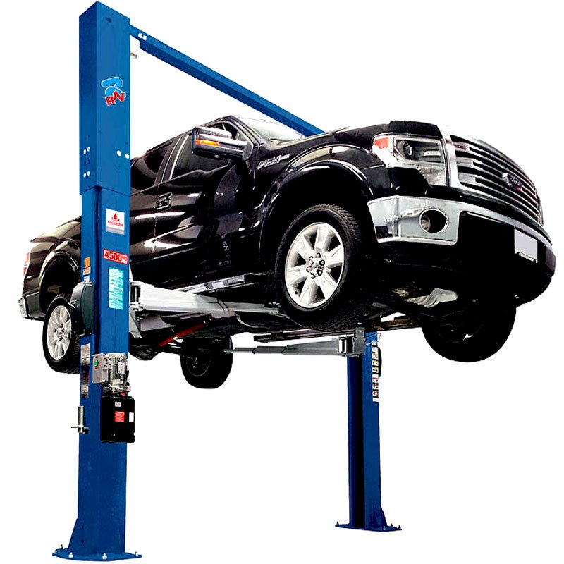 Alemlube KPH370.45 4.5t Electro-Hydraulic 2-Post Clear Floor Hoist