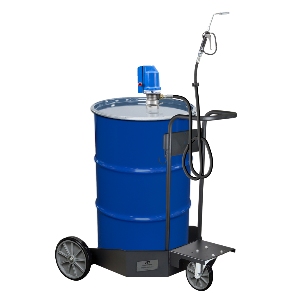 Oil Dispensing System - 3:1 T-Series Pump with Trolley and Unmetered Gun